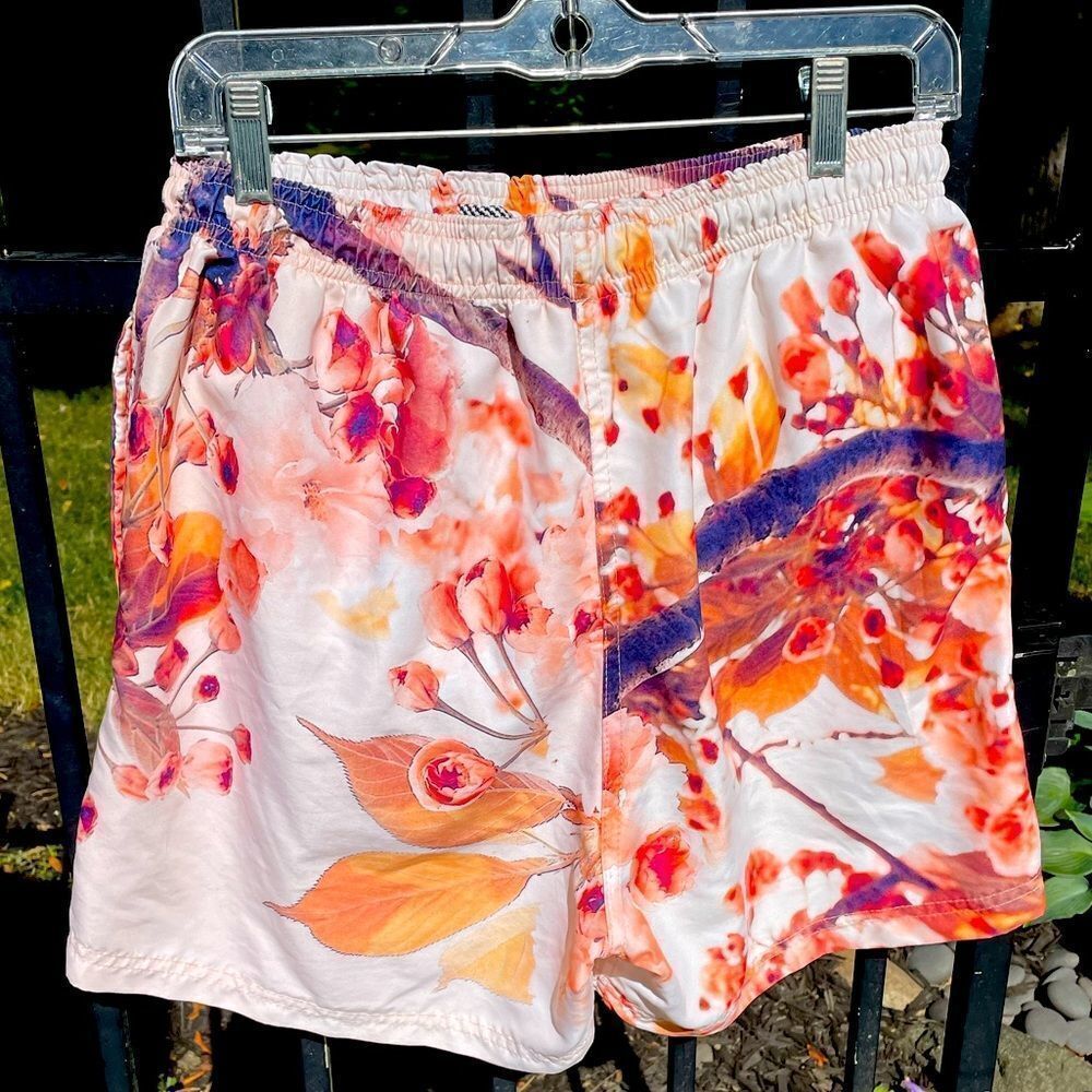 AMS AMSTERDAM swim trunks in peach floral - Picture 4 of 4